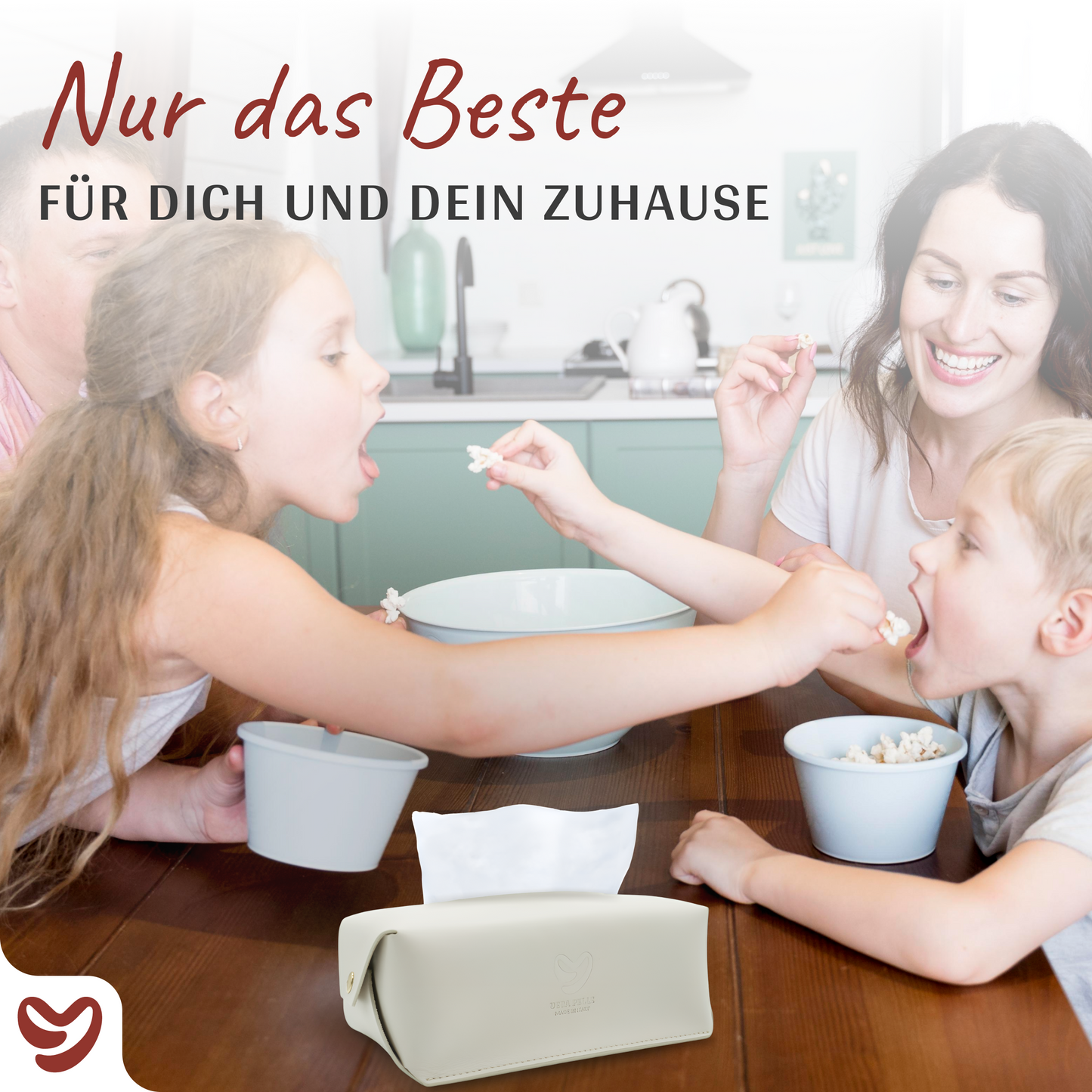 GIMARO™️Luxus für deine Taschentücher - Box aus italienischem Leder